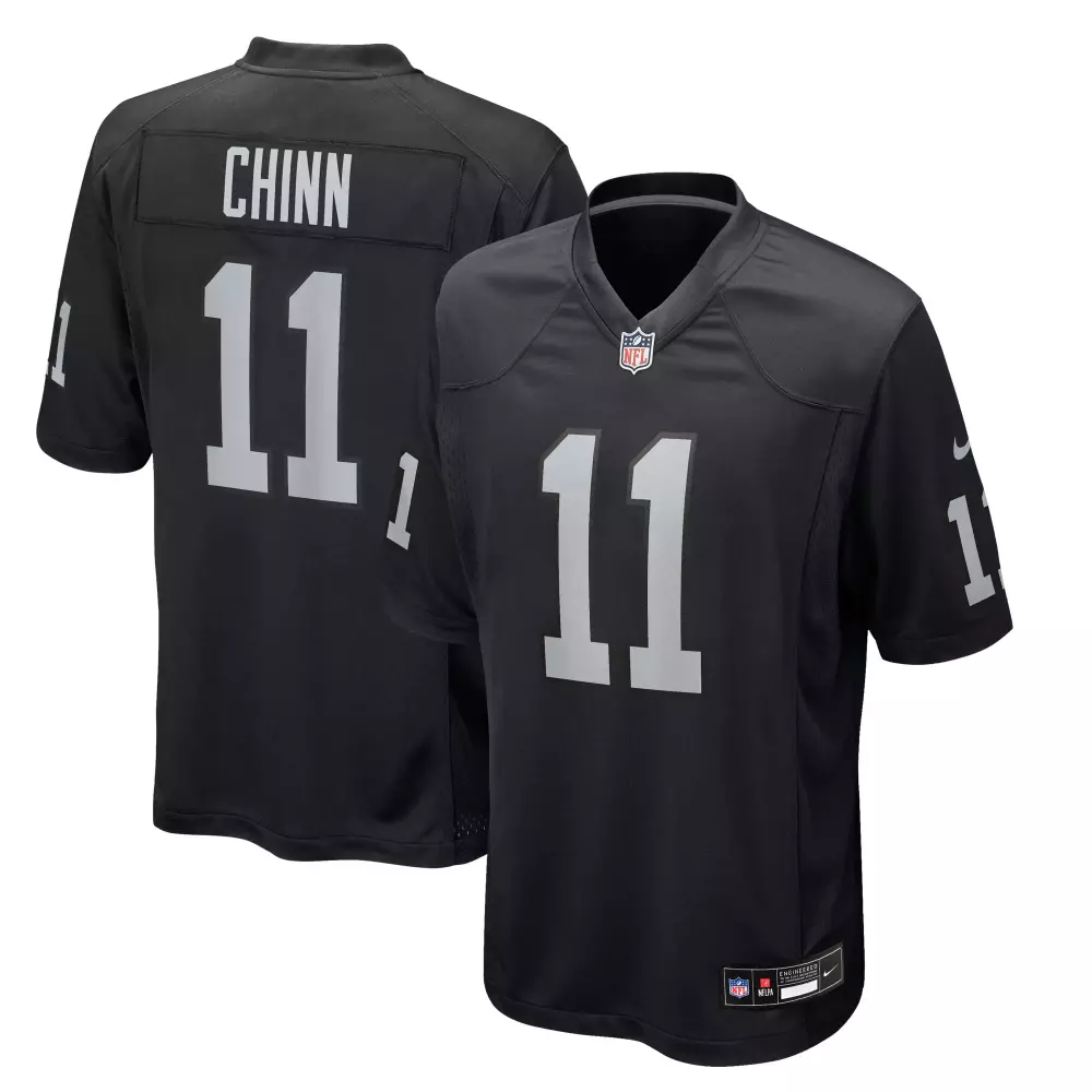 jeremy chinn las vegas raiders nike team game jersey black