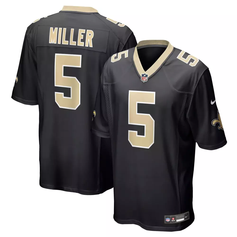 kendre miller new orleans saints nike team game jersey black