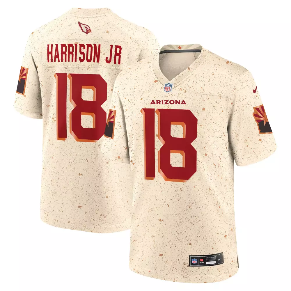 marvin harrison jr arizona cardinals nike 2025 rivalries collection game jersey natural
