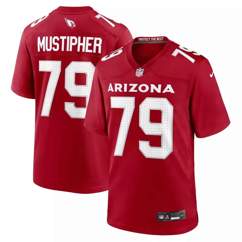 pj mustipher arizona cardinals nike team game jersey cardinal