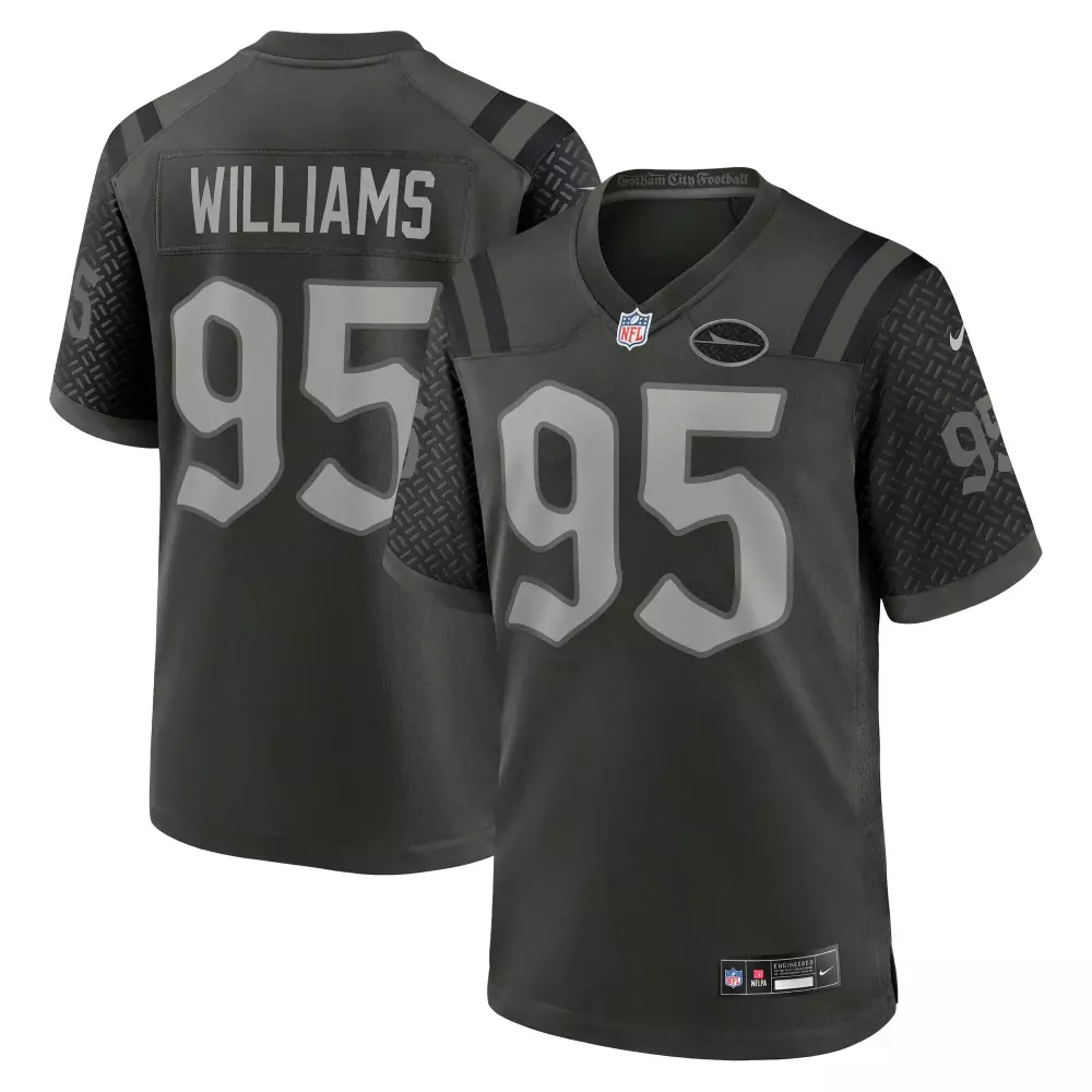 quinnen williams new york jets nike 2025 rivalries collection game jersey gotham green