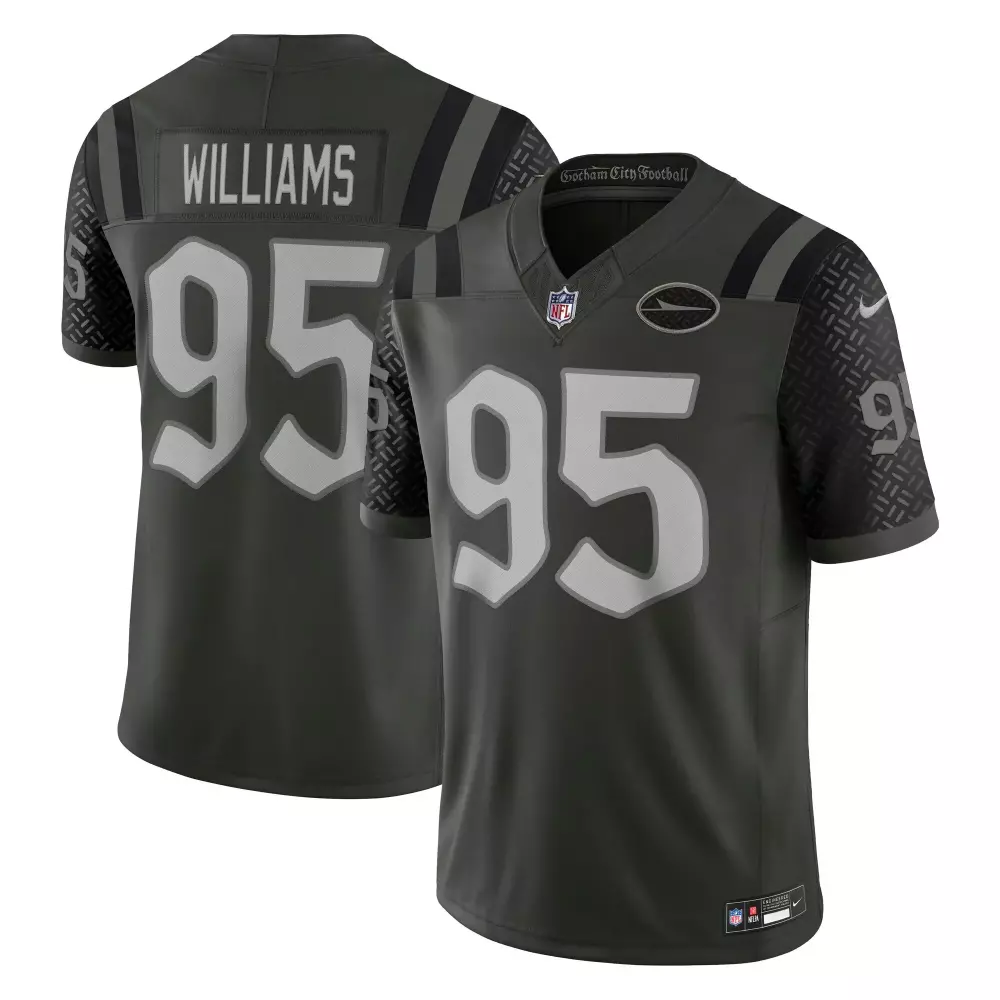 quinnen williams new york jets nike 2025 rivalries collection game jersey gotham green