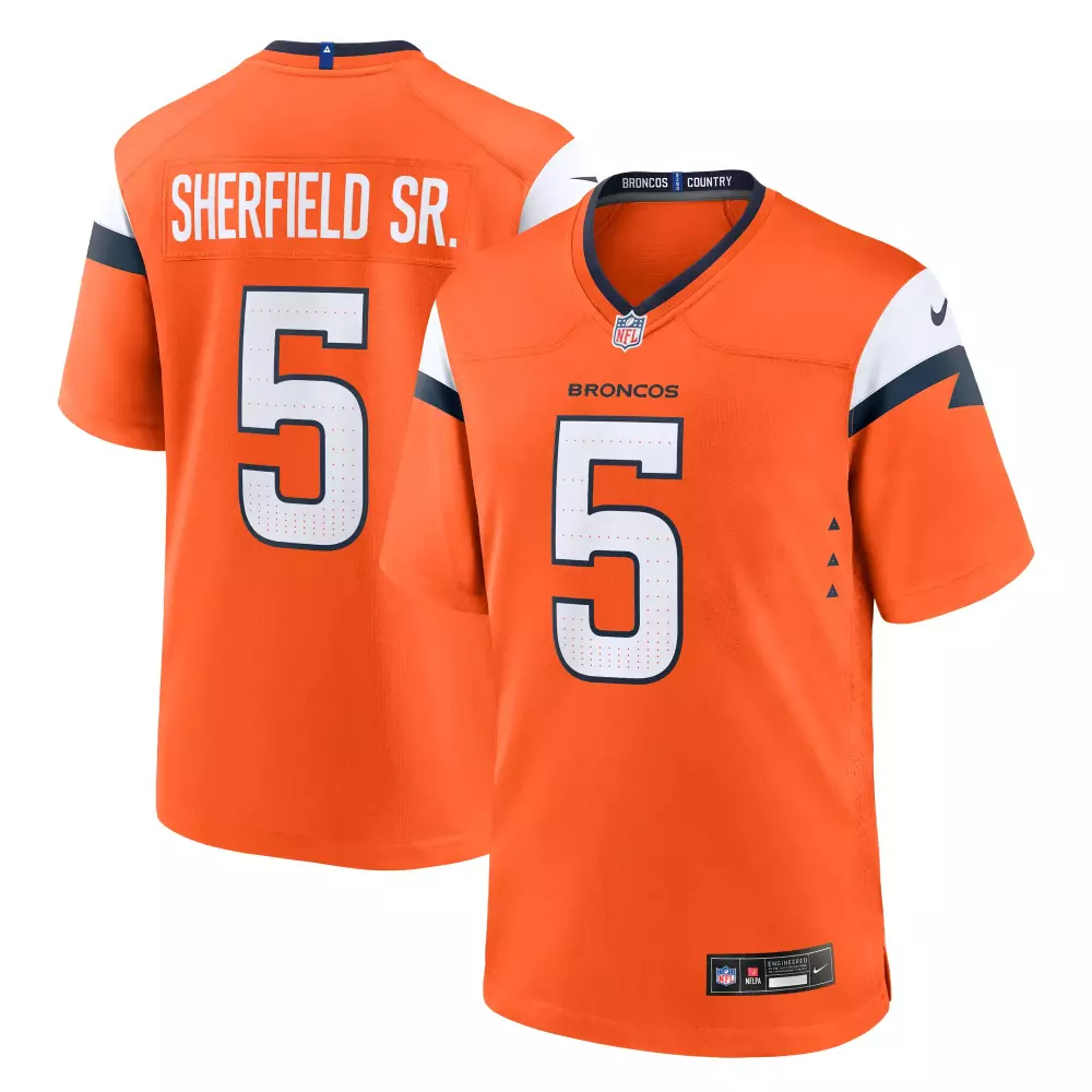 trent sherfield sr denver broncos nike team game jersey orange