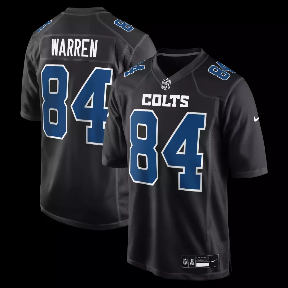 tyler warren indianapolis colts nike fashion game jersey carbon black