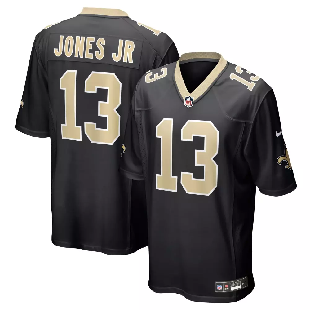 velus jones jr new orleans saints nike team game jersey black