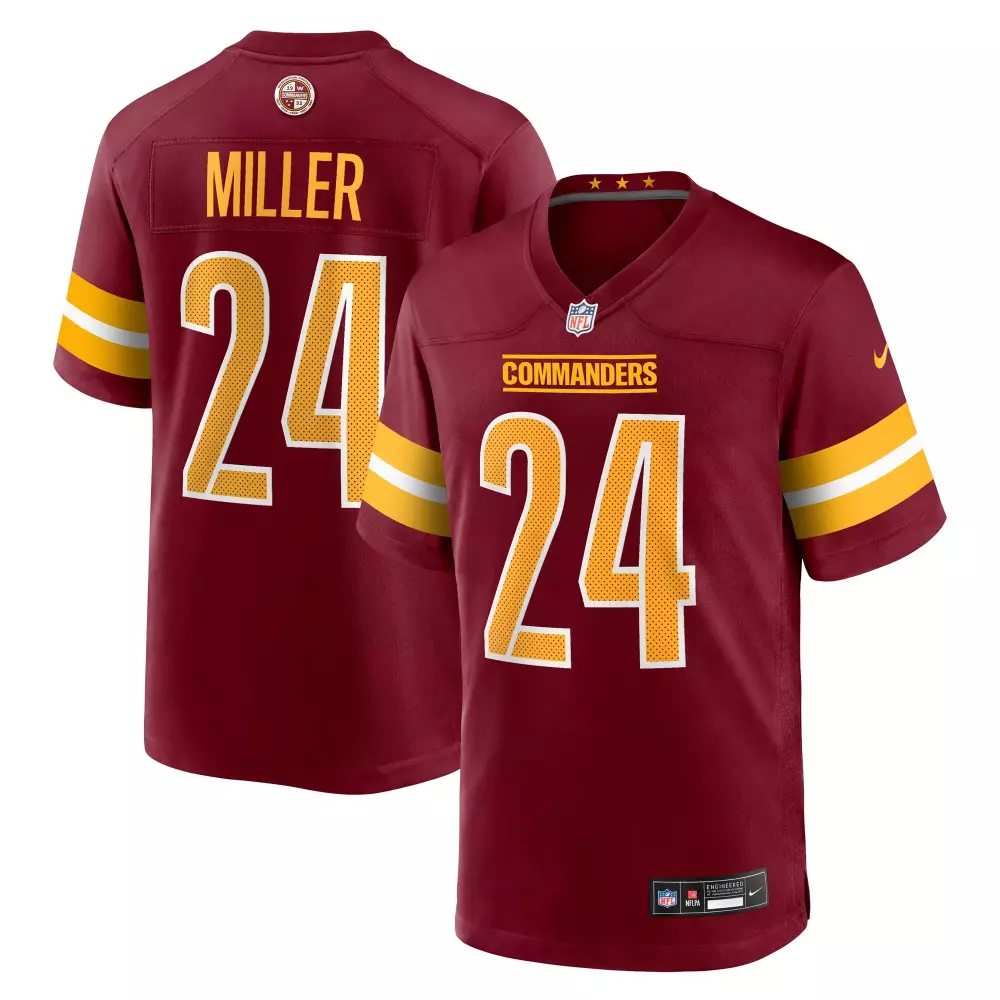 von miller washington commanders nike team game jersey burgundy