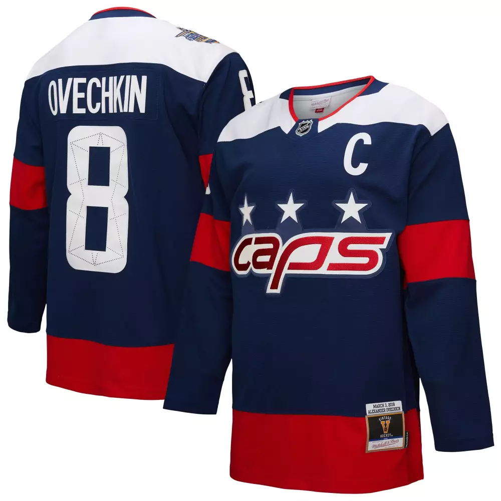 alexander ovechkin washington capitals mitchell ness power play jersey navy