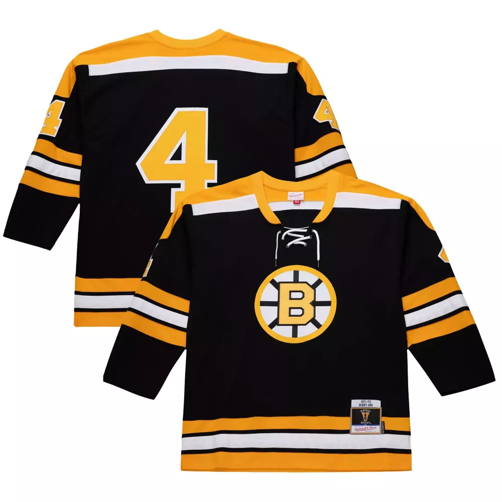 bobby orr boston bruins 1971 72 power play jersey black