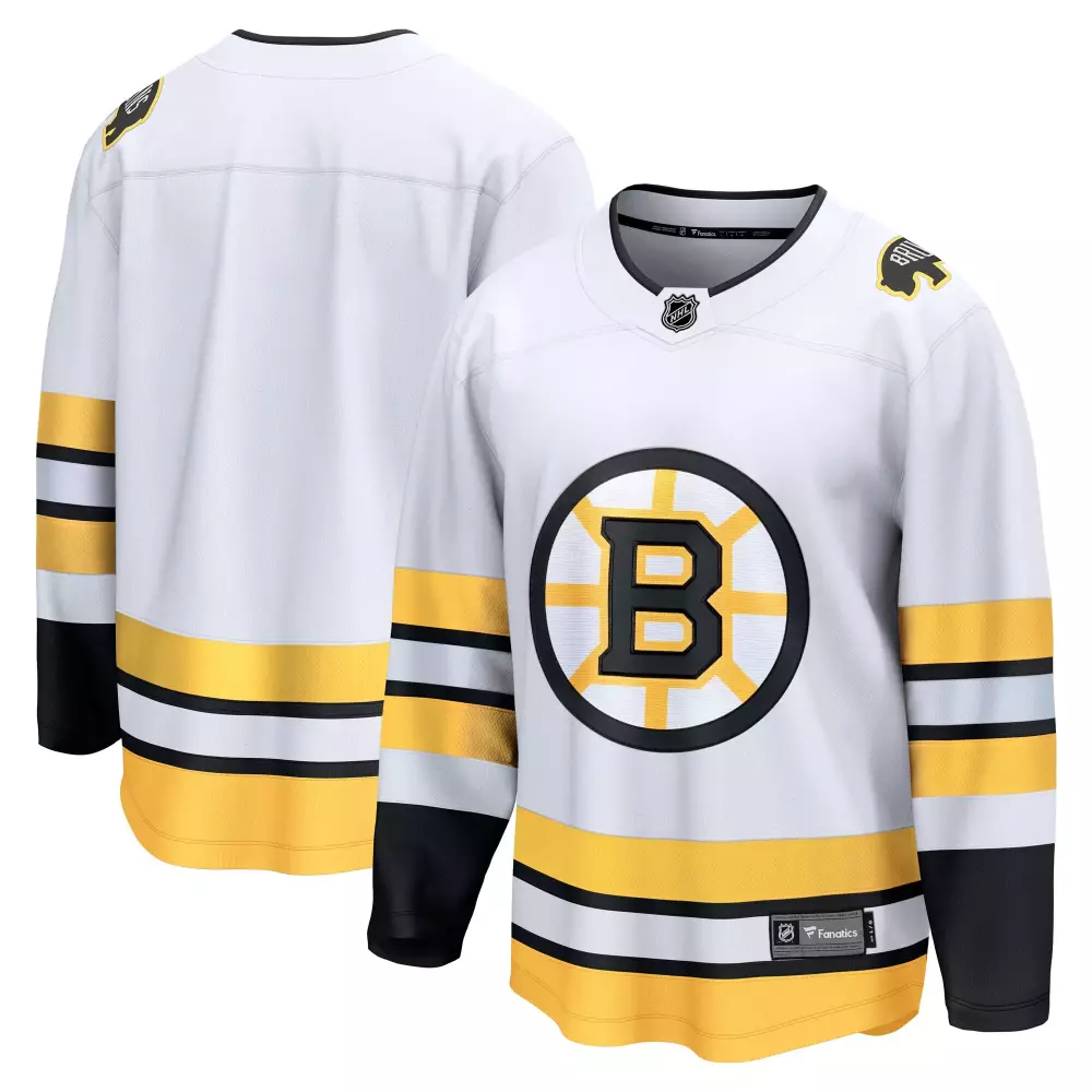 boston bruins fanatics away breakaway jersey white