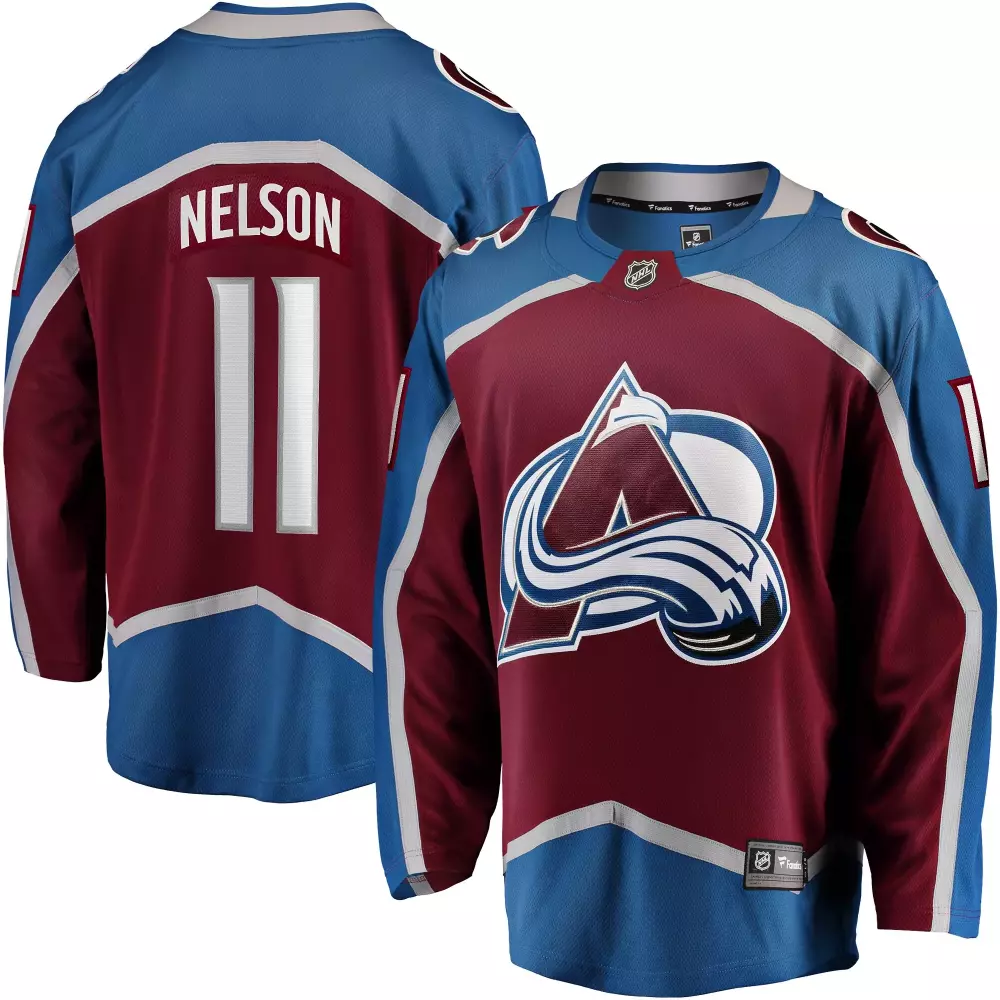 brock nelson colorado avalanche fanatics home breakaway jersey burgundy