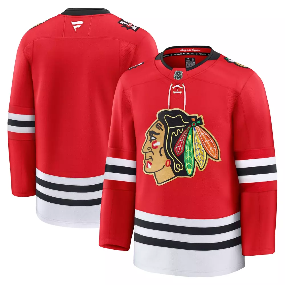 chicago blackhawks fanatics centennial premium jersey red