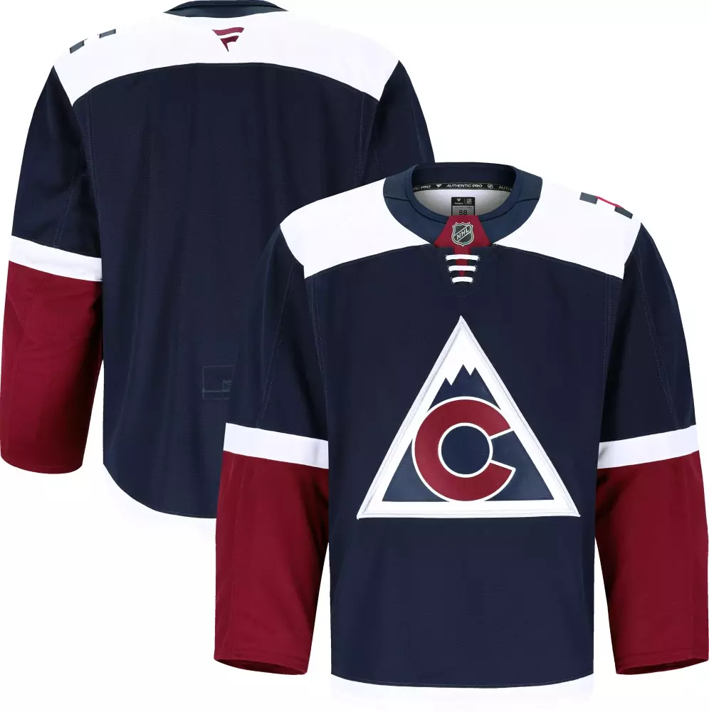 colorado avalanche fanatics alternate authentic pro jersey navy