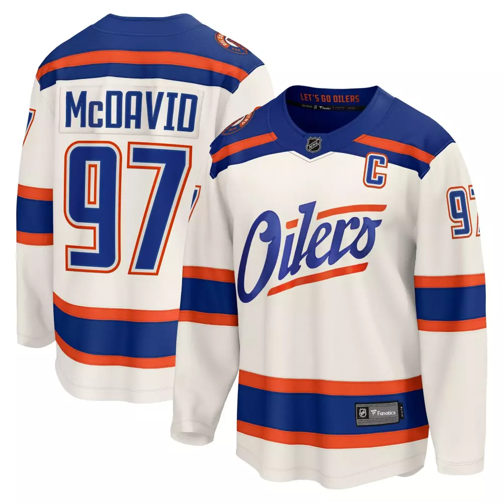 connor mcdavid edmonton oilers fanatics alternate breakaway jersey light beige