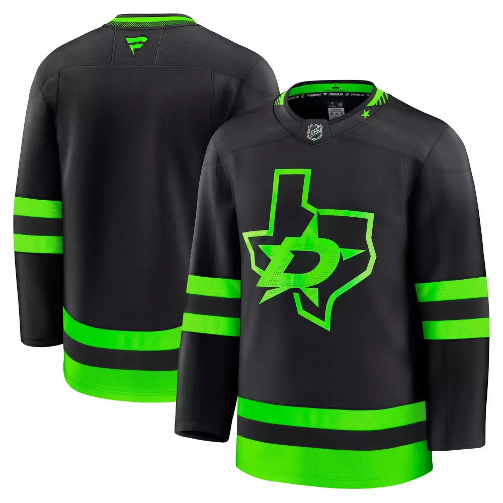 dallas stars fanatics home premium jersey kelly green 1