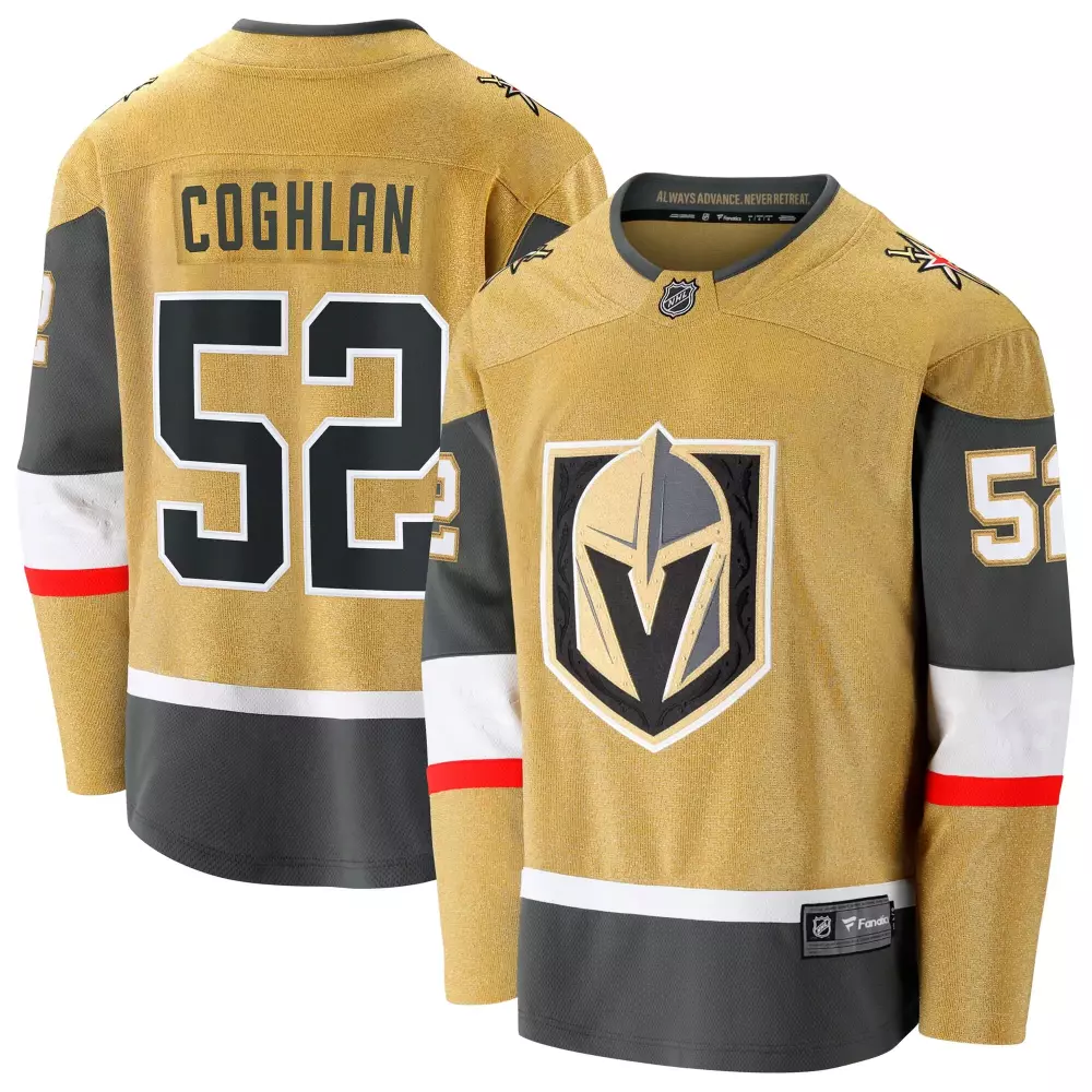 dylan coghlan vegas golden knights fanatics home breakaway jersey gold