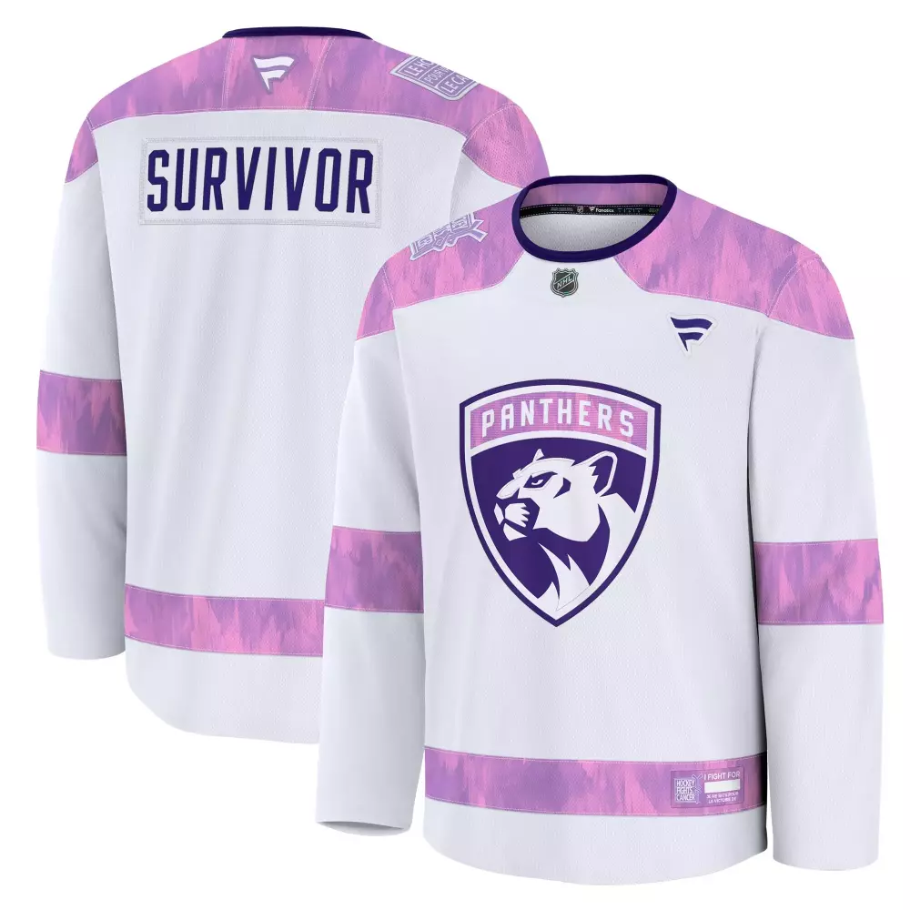 florida panthers fanatics hockey fights cancer practice jersey white