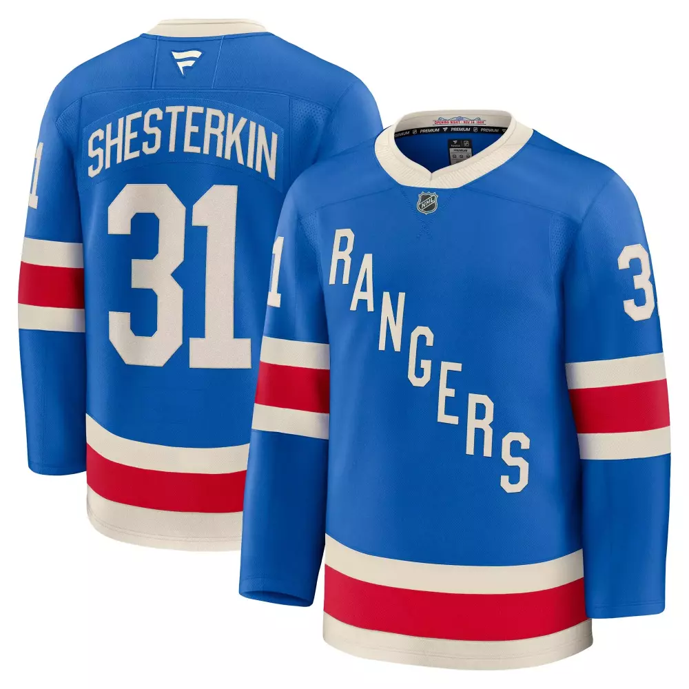 igor shesterkin new york rangers fanatics centennial premium jersey blue