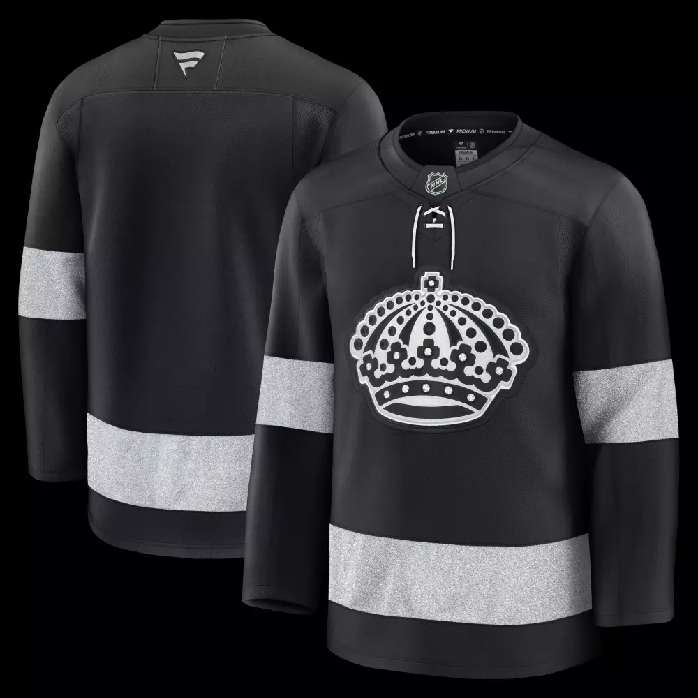 los angeles kings fanatics alternate premium jersey black
