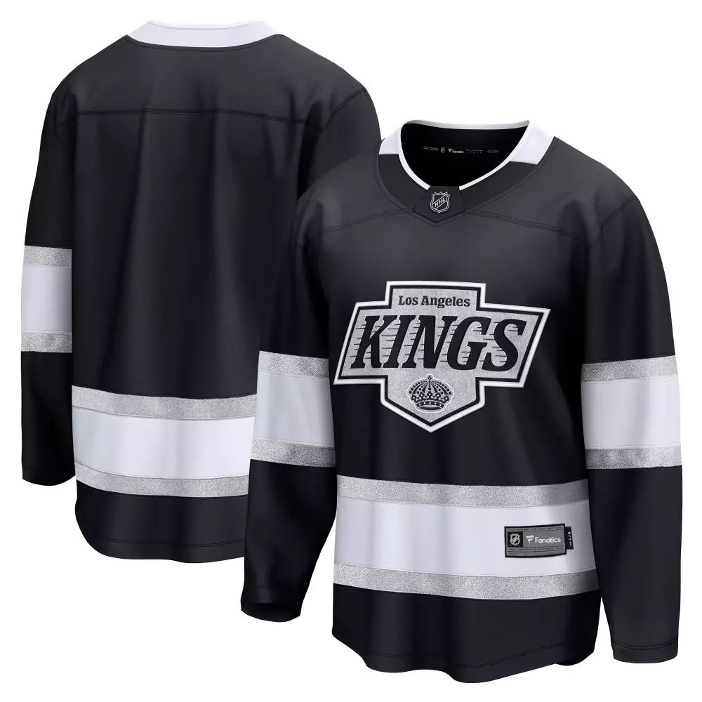 los angeles kings fanatics home breakaway jersey black