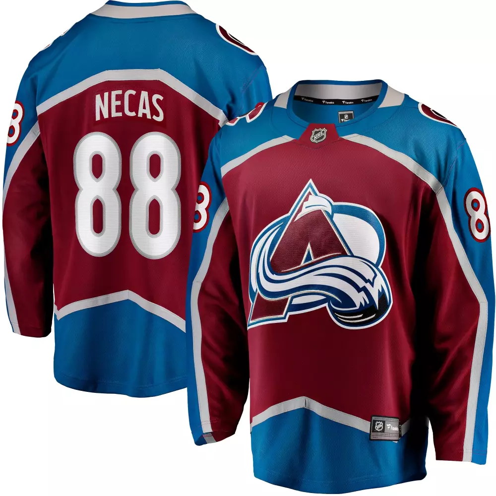 martin necas colorado avalanche fanatics breakaway player jersey burgundy