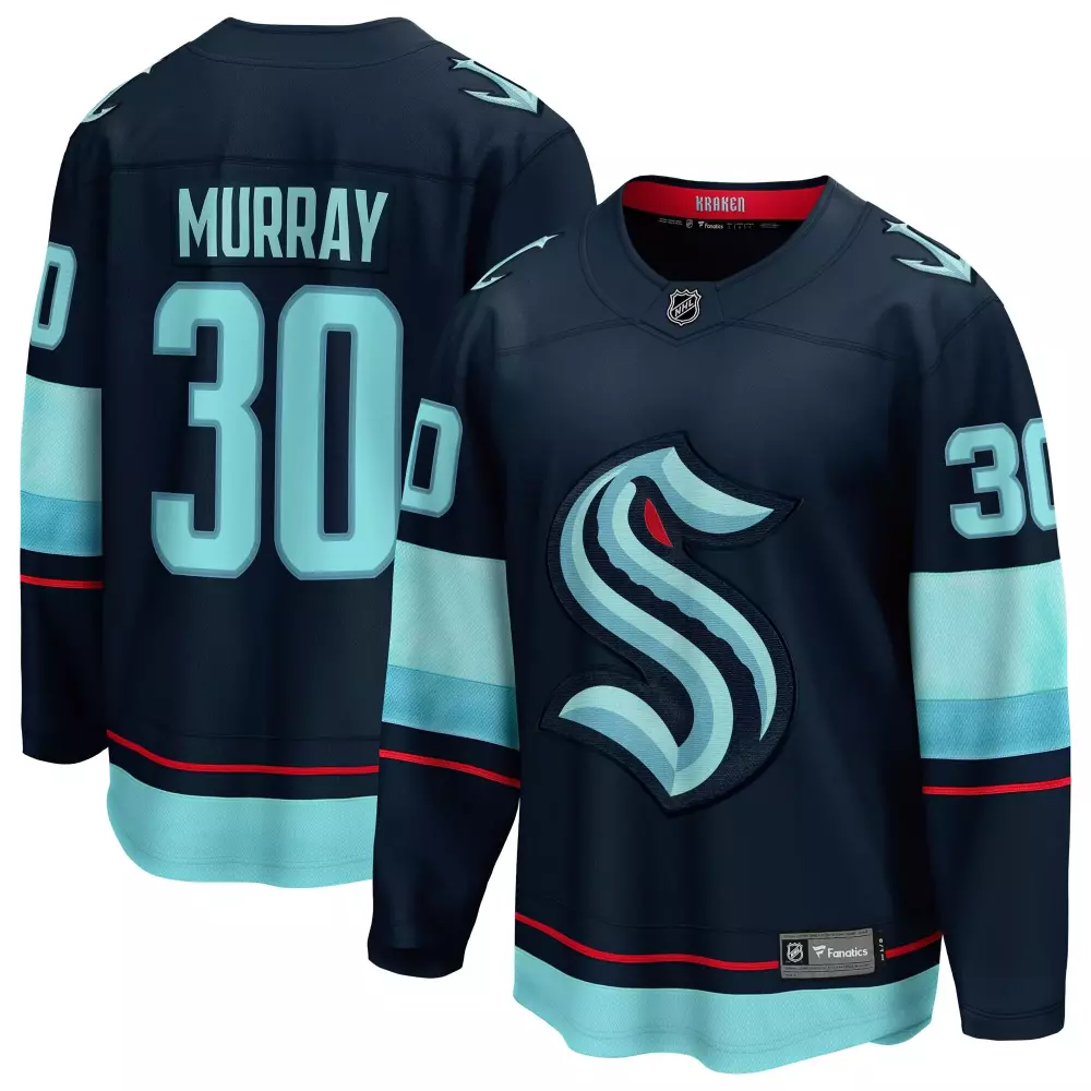 matt murray seattle kraken fanatics home breakaway jersey deep sea blue