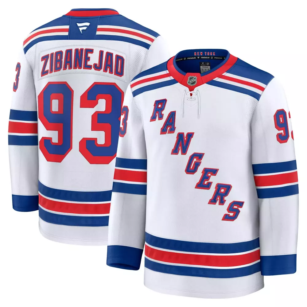 mika zibanejad new york rangers fanatics away premium jersey white