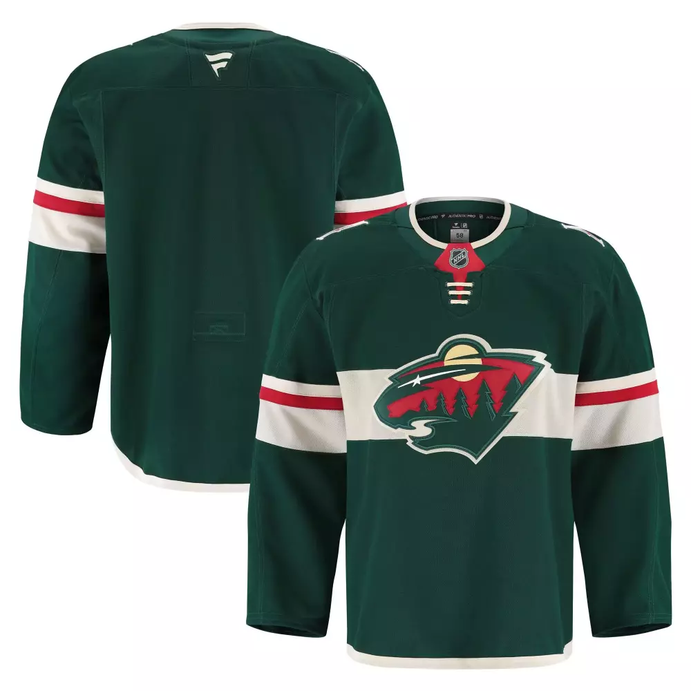 minnesota wild fanatics home authentic pro jersey green