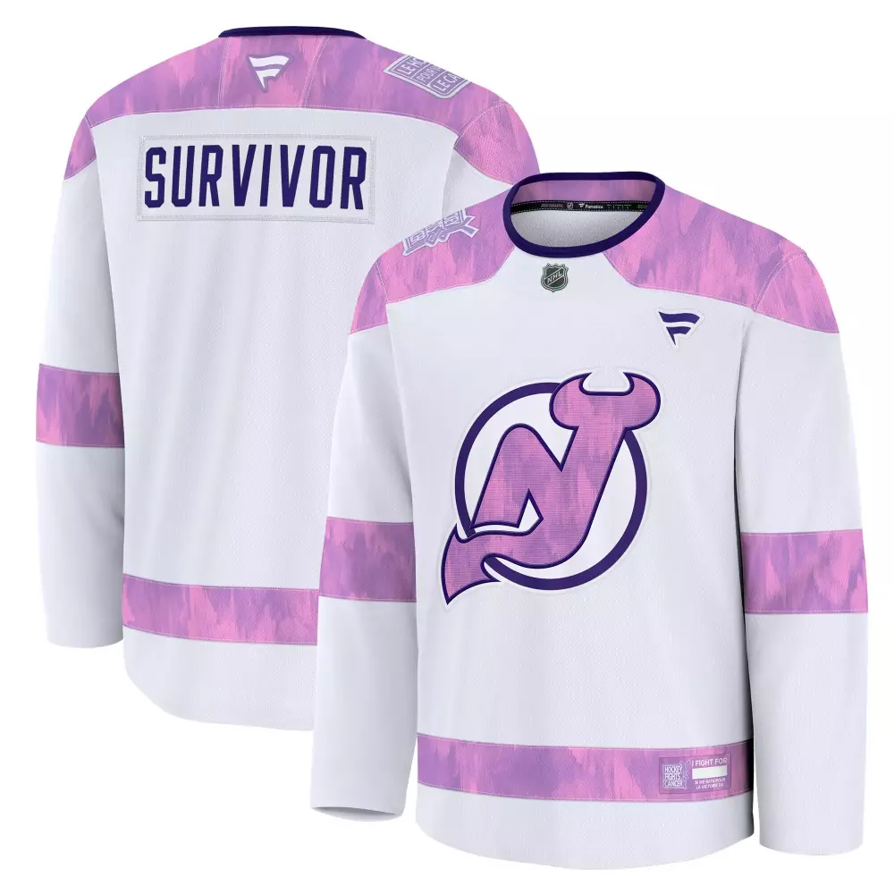 new jersey devils fanatics hockey fights cancer practice jersey white
