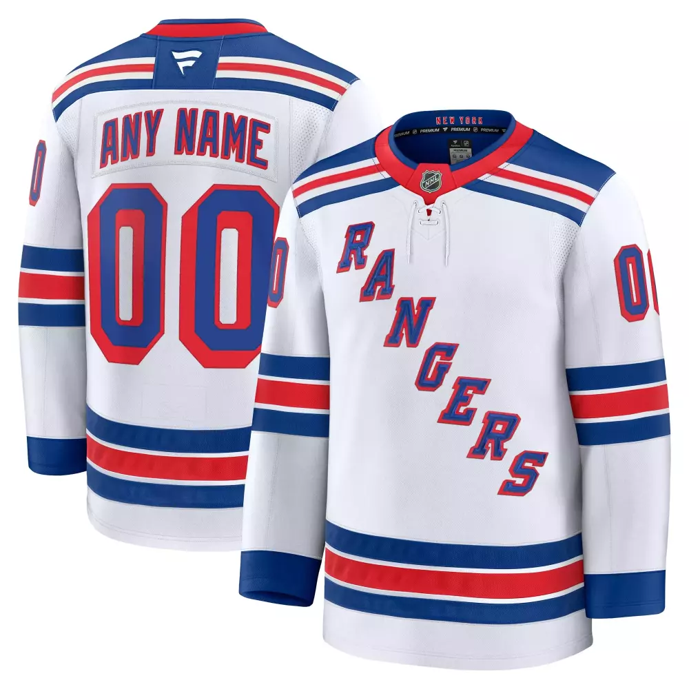 new york rangers fanatics home premium custom jersey royal 1