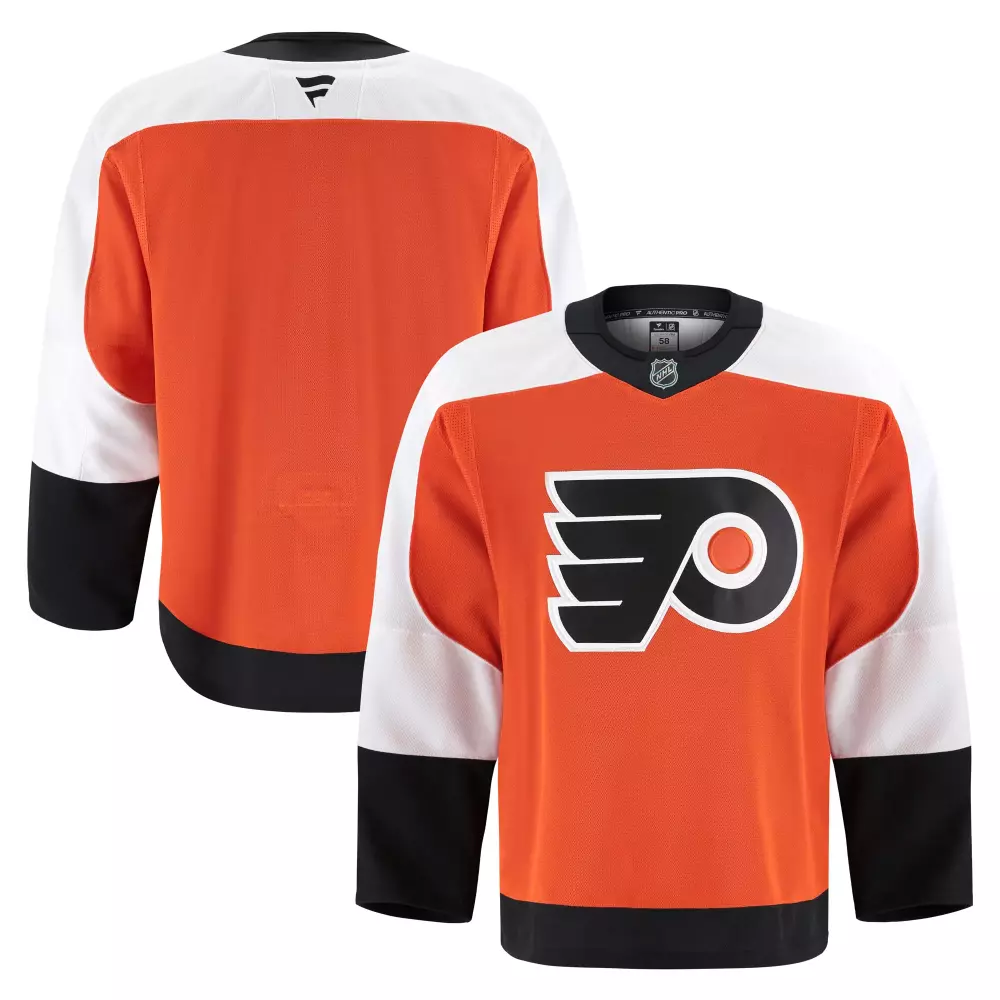 philadelphia flyers fanatics home authentic pro jersey orange