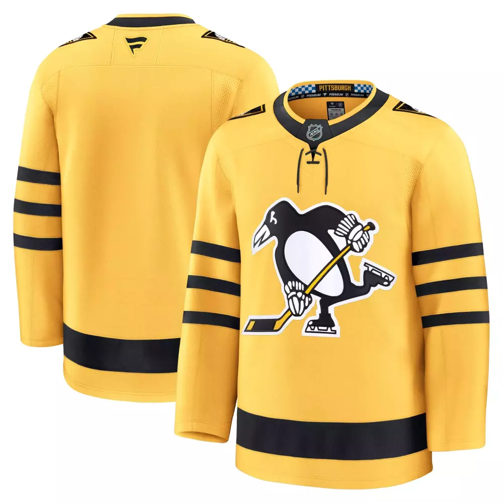 pittsburgh penguins fanatics alternate premium custom jersey black
