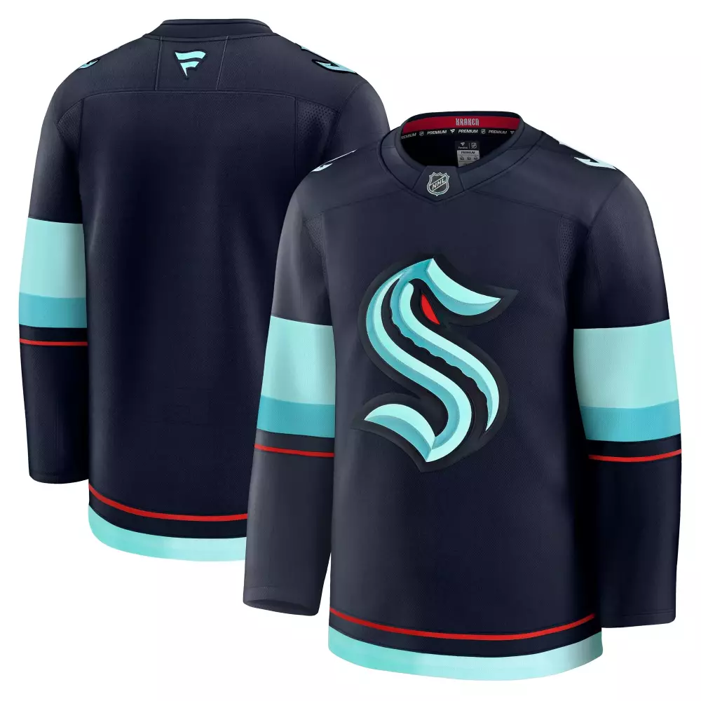 seattle kraken fanatics home premium jersey deep sea blue