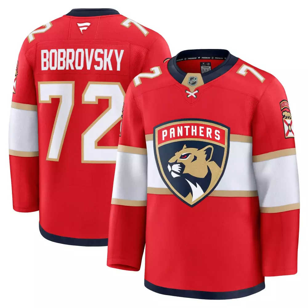 sergei bobrovsky florida panthers fanatics premium jersey red