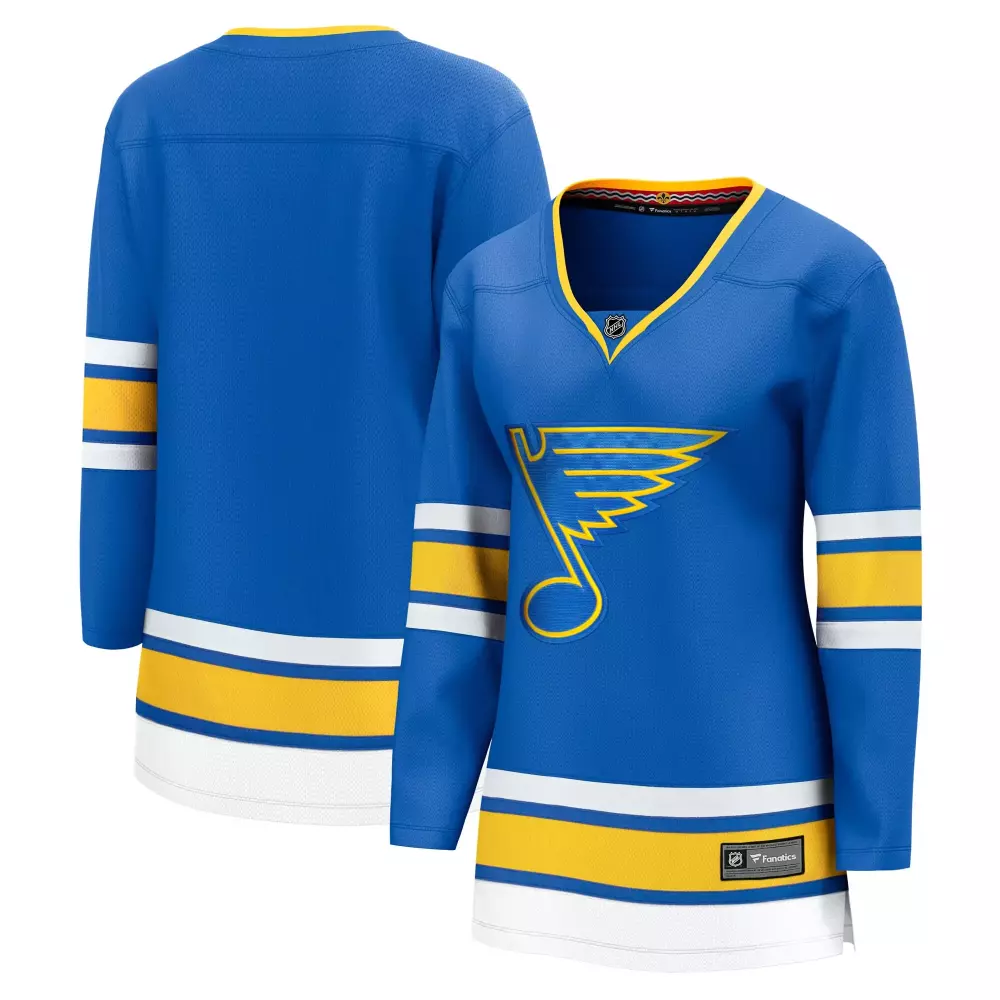 st louis blues fanatics women s home breakaway jersey blue