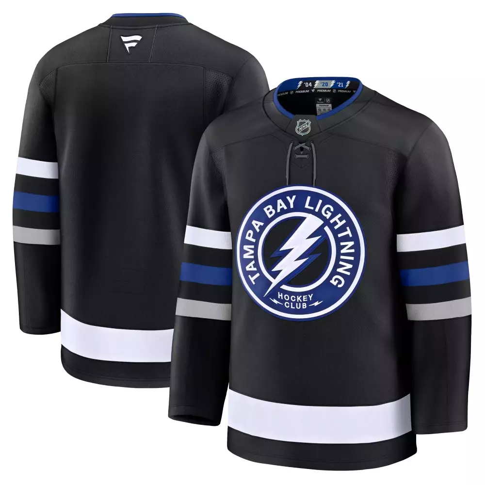 tampa bay lightning fanatics alternate premium jersey black