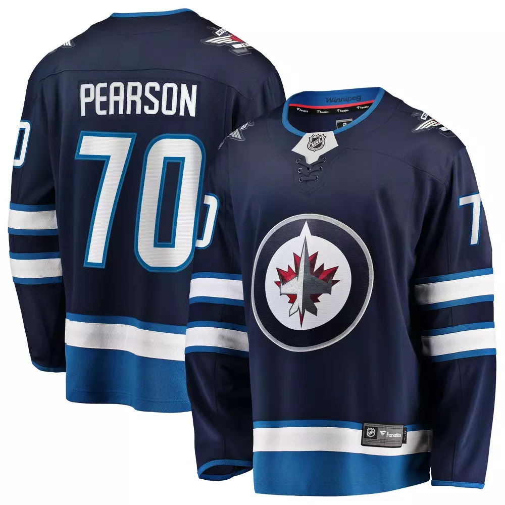 tanner pearson winnipeg jets fanatics home breakaway jersey navy