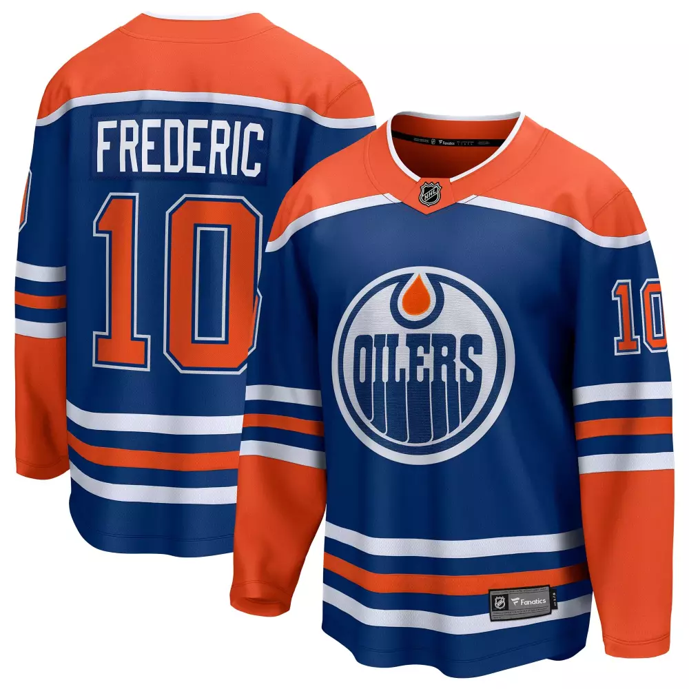 edmonton oilers fanatics home premium jersey royal