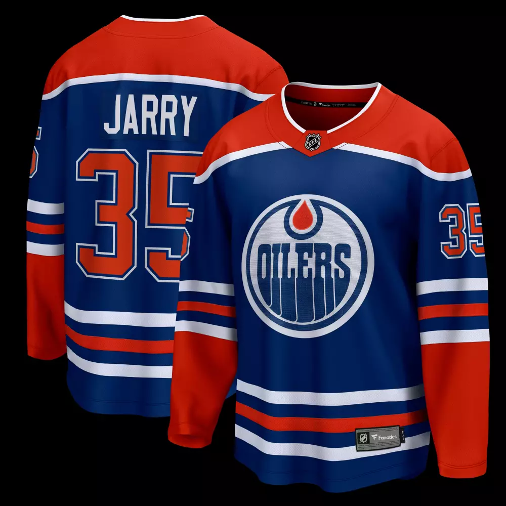 edmonton oilers fanatics home premium jersey royal